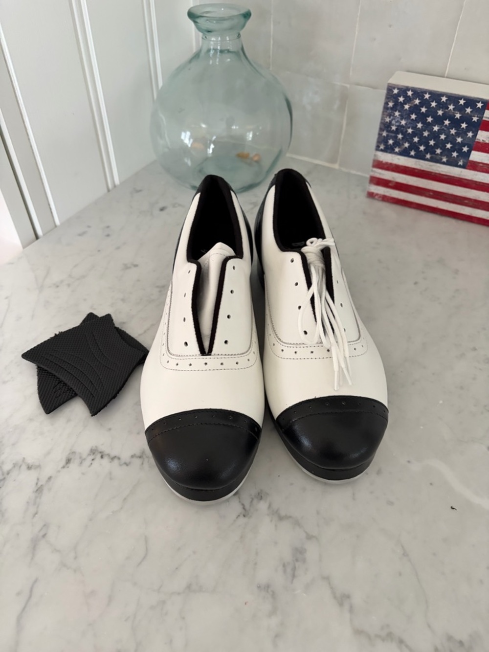 Jason Samuels Smith Spectator Tap Shoes NWT 🖤🤍🖤🤍 - Picture 2 of 8